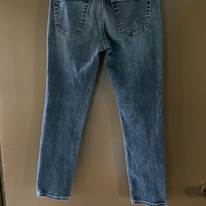 AG Adriano Goldschmied jeans. Cigarette crop.